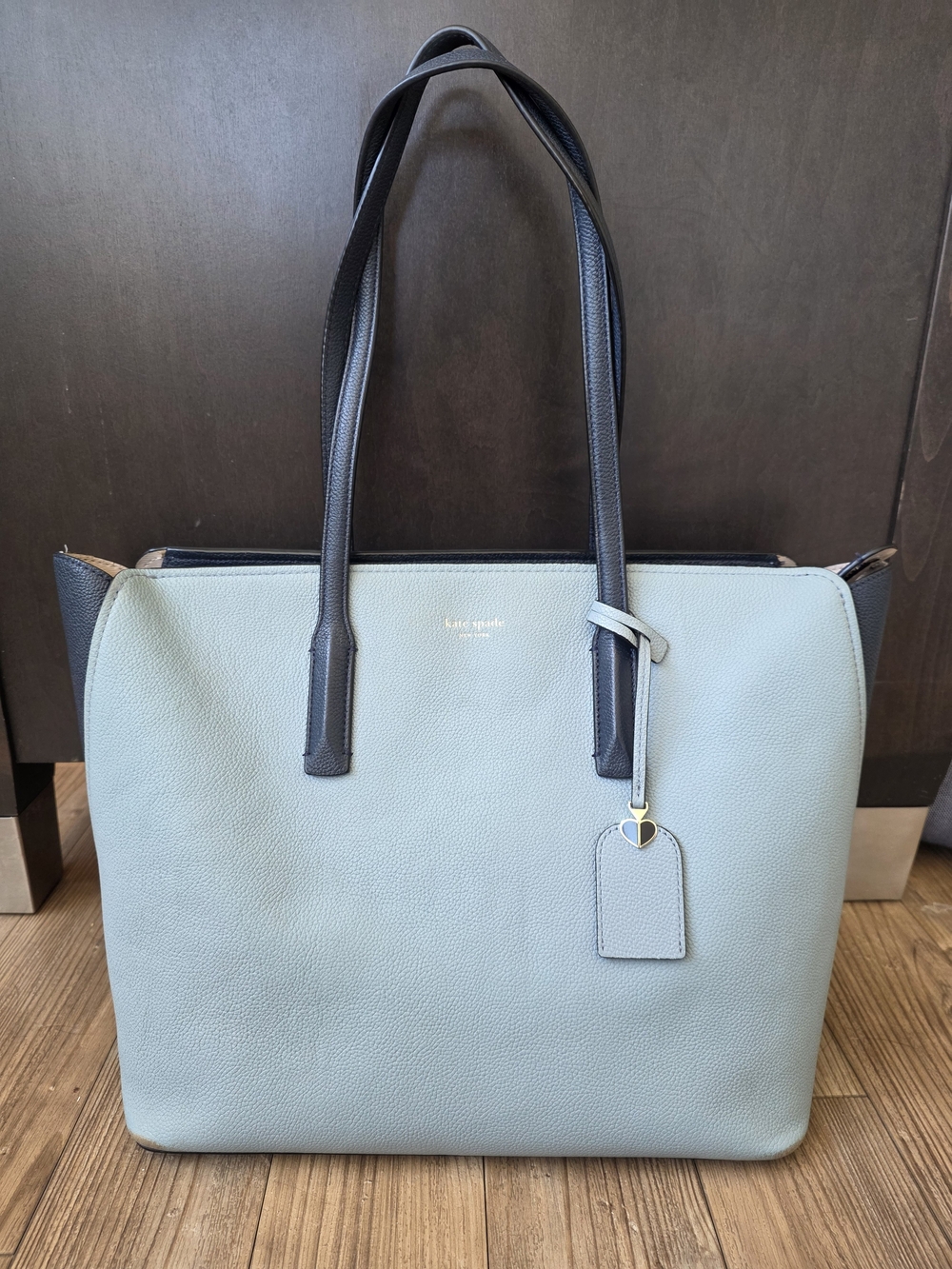 Kate Spade New York Two-Tone Light Blue Tote Bag